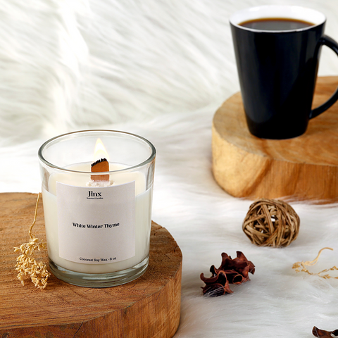 White Winter Thyme | 8oz Soy Wax Scented candles